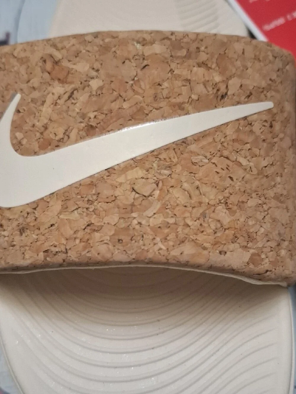 Nike Women’s Slide Sandals in Cream with Cork Strap